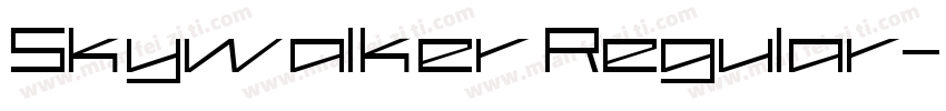 Skywalker Regular字体转换